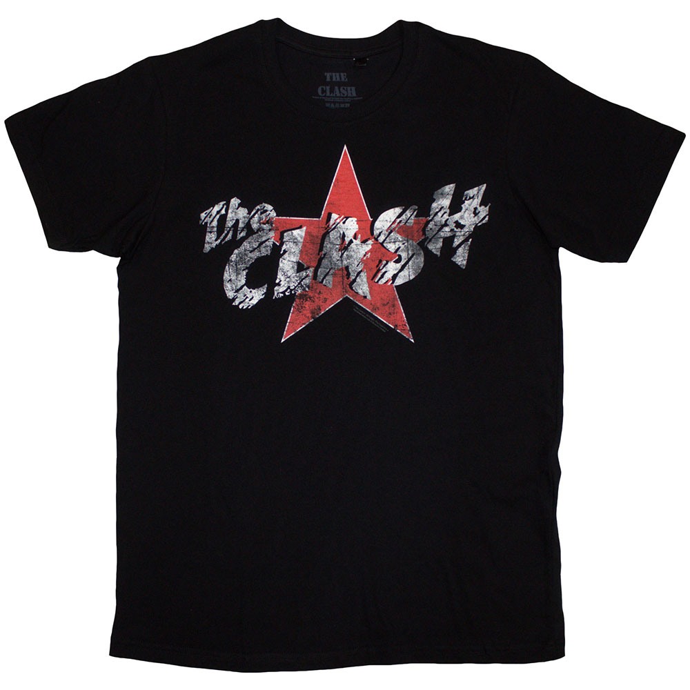 The Clash - Star Logo Mens Tshirt - Black